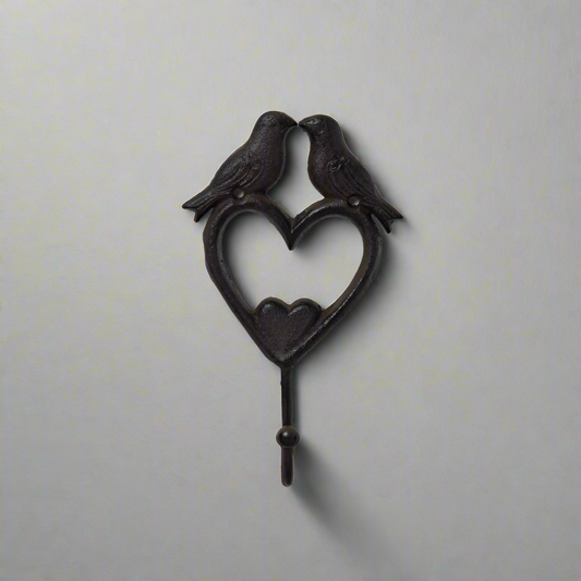 Bird Heart Cast Iron Hook