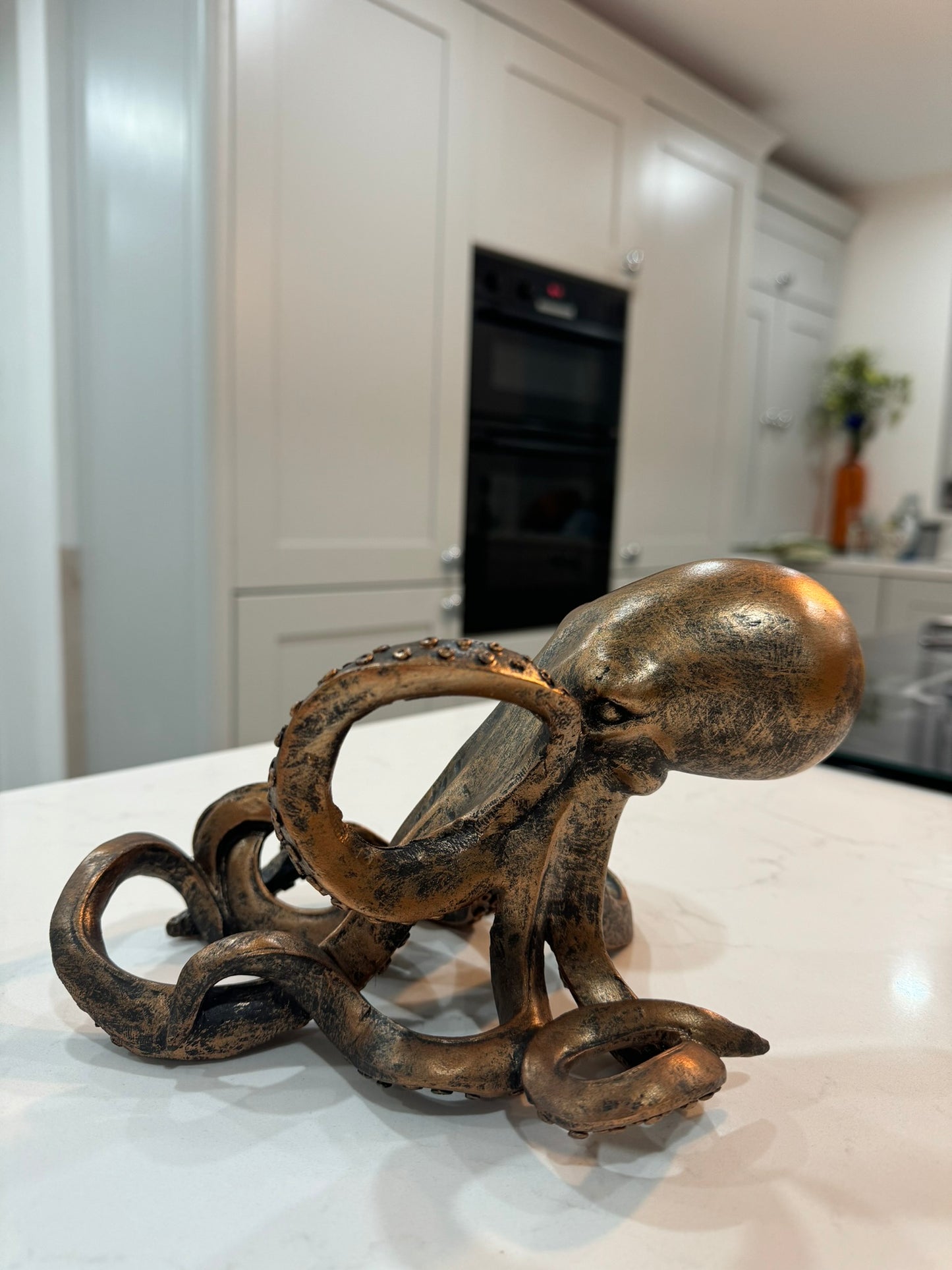 Bronze Octopus Wine Holder